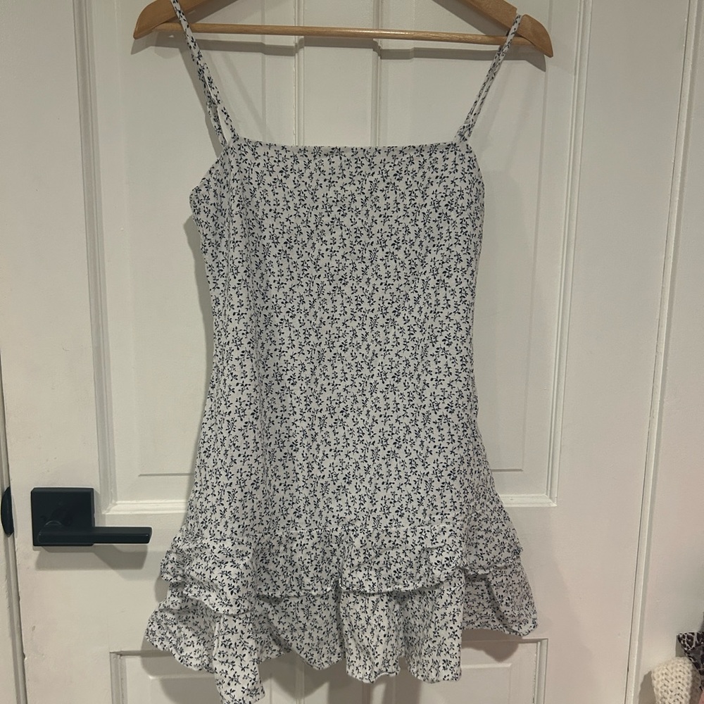 Preppy Trendy Flower Dress